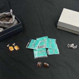 Jay King Sterling Silver Assorted Natural Gemstone Earrings HSN $225 [Lot of 3]